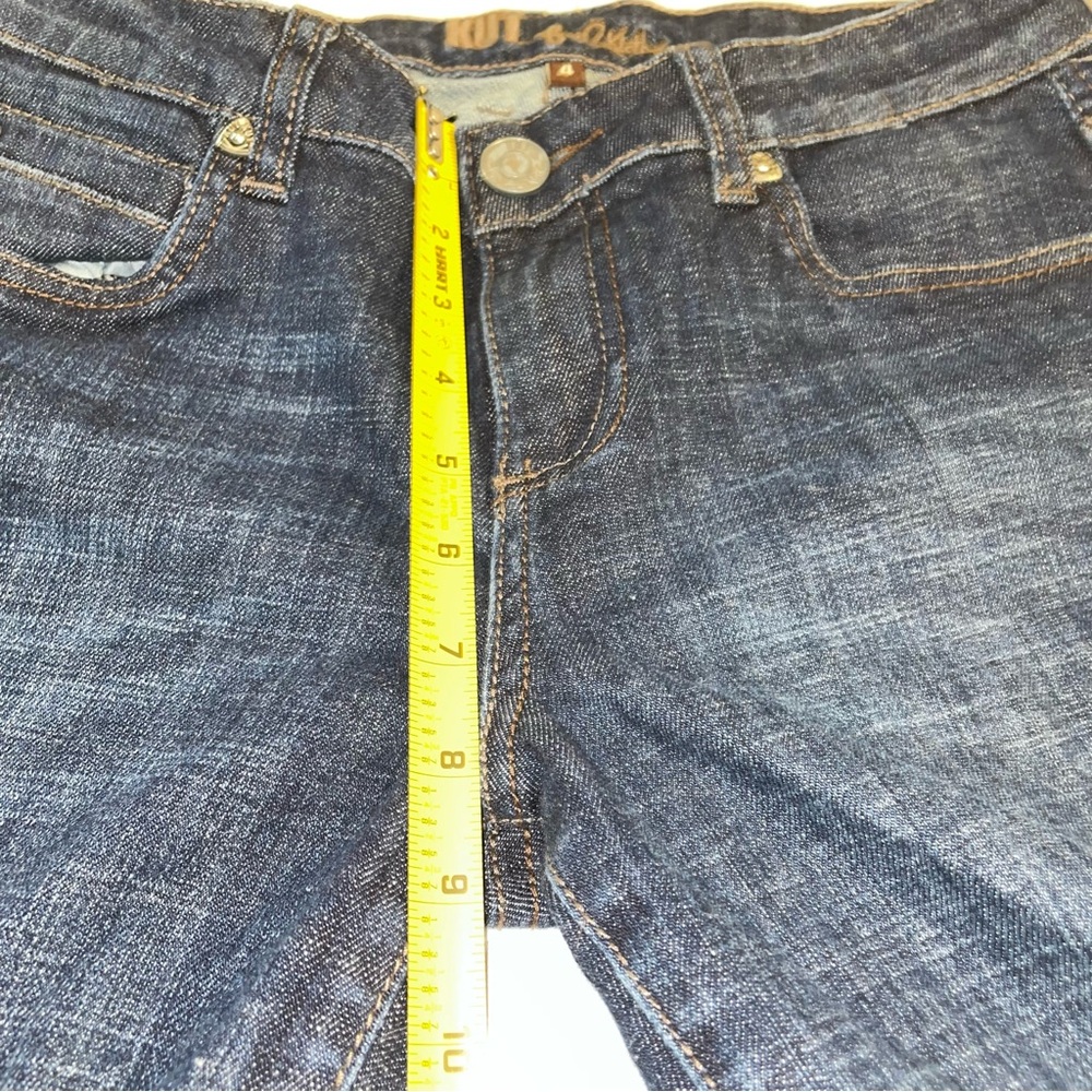 Kut from the Kloth Dark Blue Flare Jeans - Picture 5 of 8